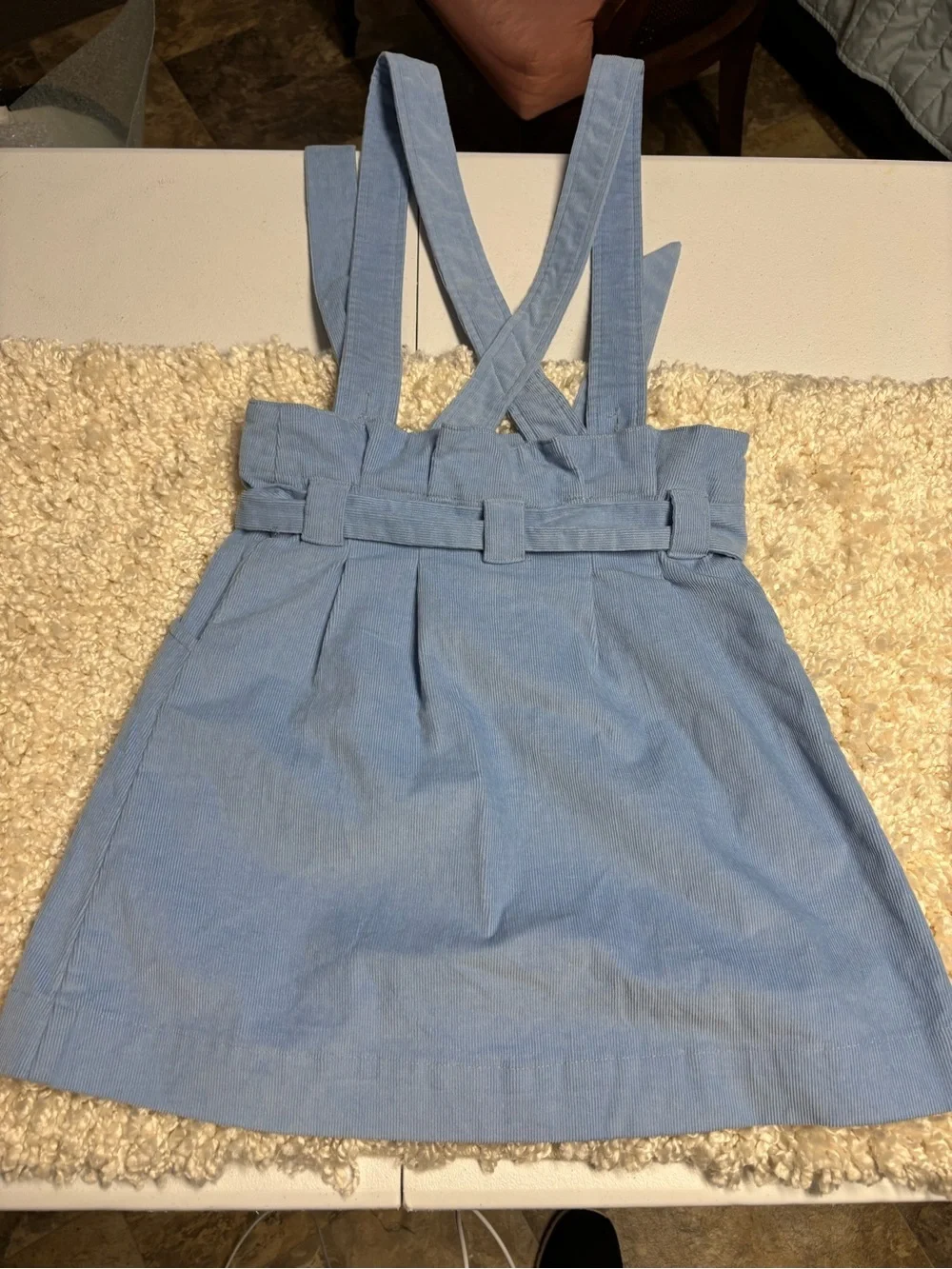 Light Blue Women's Pinafore Skirt